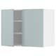 METOD壁柜与货架/ 2门,白色/ Kallarp浅灰蓝色x37x60 80厘米