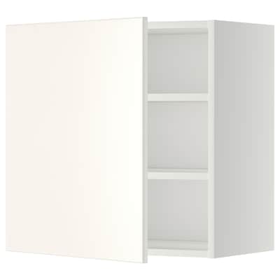 METOD壁柜与货架,白色/ Veddinge白色,x37x60 60厘米